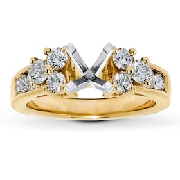 Previously Owned Diamond Ring Setting 1 ct tw Round-Cut 14K Yellow Gold