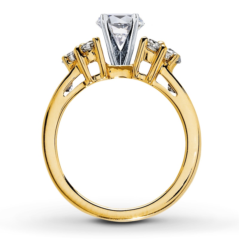 Main Image 2 of Previously Owned Diamond Ring Setting 1 ct tw Round-Cut 14K Yellow Gold