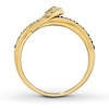 Thumbnail Image 2 of Previously Owned Le Vian Belt Buckle Ring 3/4 ct tw Round-cut Chocolate Diamonds 14K Honey Gold