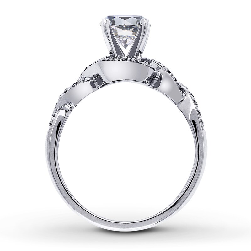 Main Image 2 of Previously Owned Diamond Ring Setting 1/4 ct tw 14K White Gold