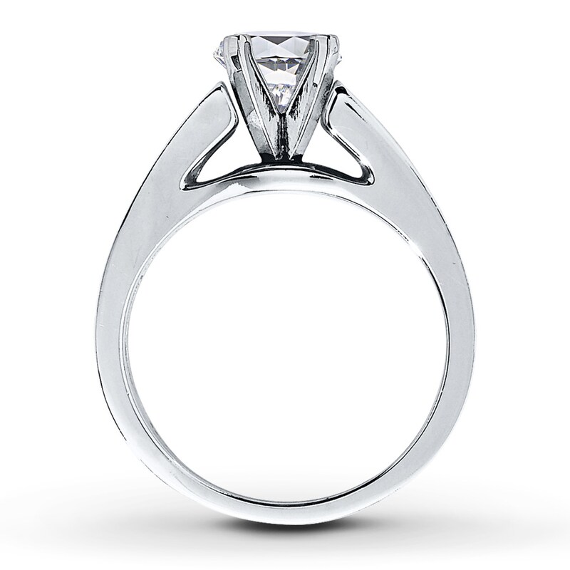 Main Image 2 of Previously Owned Diamond Ring Setting 1/6 ct tw Round-cut 14K White Gold