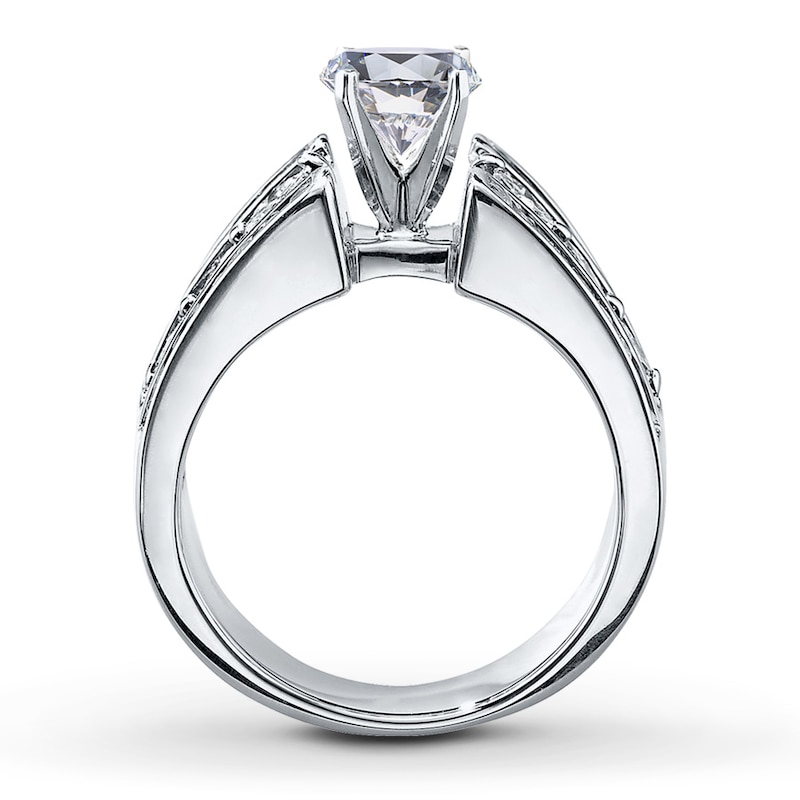 Main Image 2 of Previously Owned Diamond Ring Setting 1 ct tw 14K White Gold
