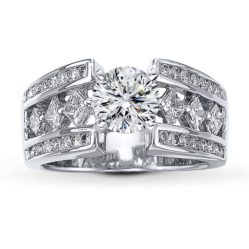 Main Image 3 of Previously Owned Diamond Ring Setting 1 ct tw 14K White Gold