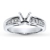 Thumbnail Image 1 of Previously Owned Diamond Ring Setting 1/2 ct tw Princess-Cut 14K White Gold