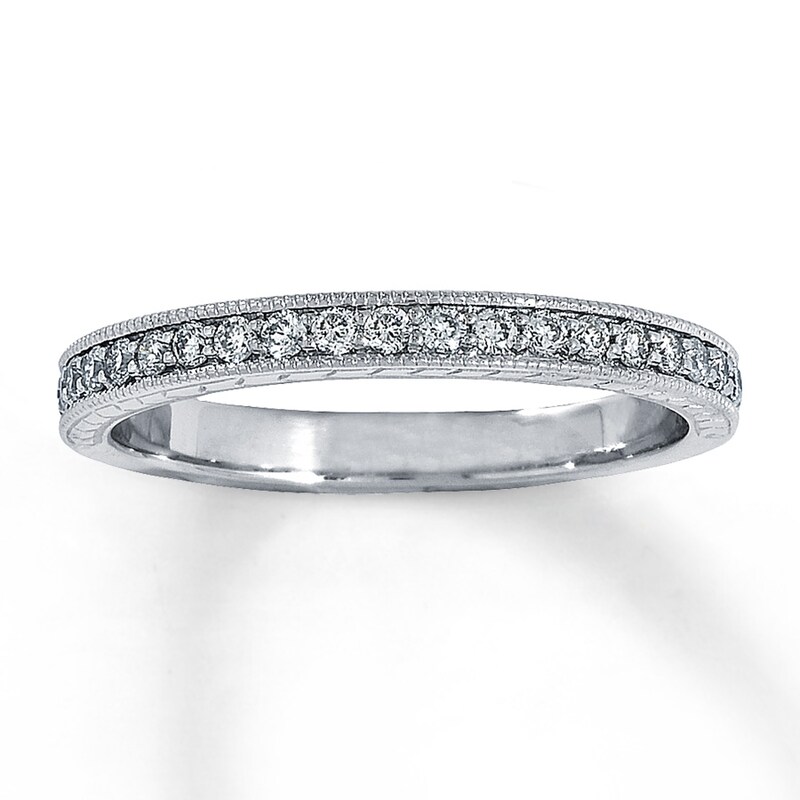 Main Image 1 of Previously Owned Anniversary Band 1/4 ct tw Round-cut Diamonds 14K White Gold