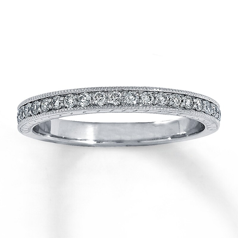 Previously Owned Anniversary Band 1/4 ct tw Round-cut Diamonds 14K White Gold