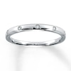 Previously Owned Anniversary Band 1/20 ct tw Round-cut Diamonds 10K White Gold