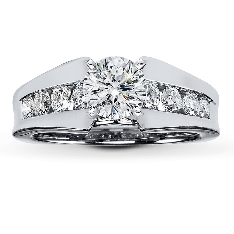 Main Image 3 of Previously Owned Diamond Ring Setting 3/4 ct tw Round 18K White Gold