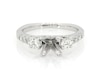 Thumbnail Image 1 of Previously Owned Certified Ideal-Cut Diamond Engagement Ring Setting 1/2 ct tw 18K White Gold & Platinum