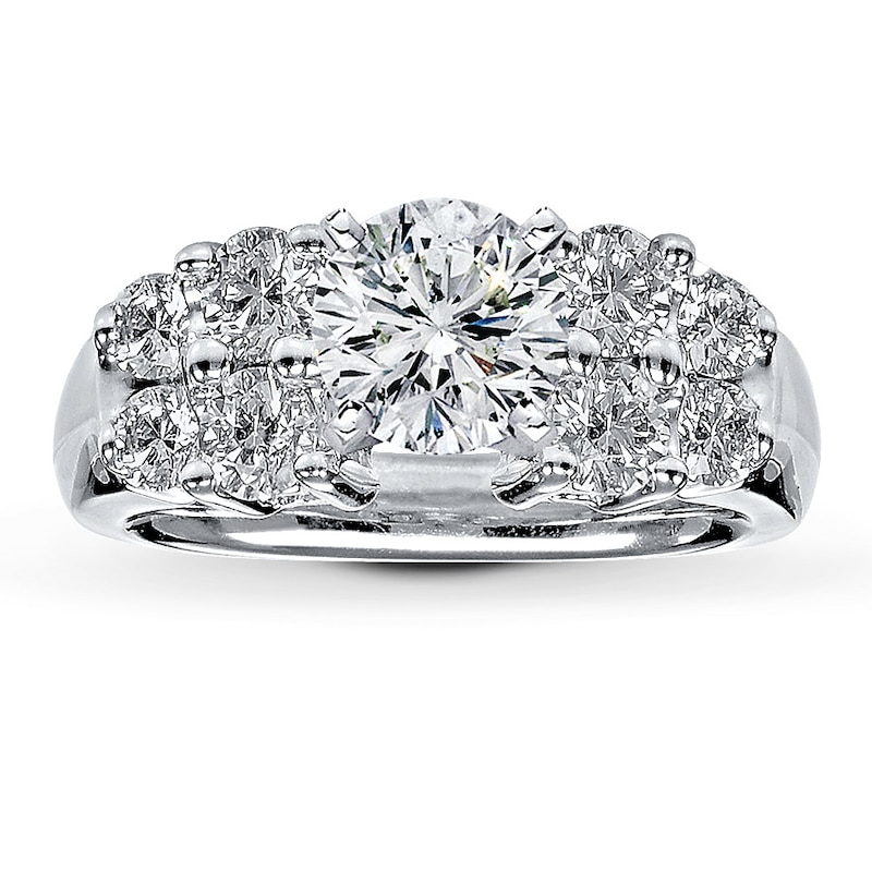 Main Image 3 of Previously Owned Hearts Desire Setting 1 ct tw Diamonds 18K White Gold