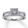 Thumbnail Image 0 of Previously Owned Promise Ring 1/2 ct tw Diamonds 14K White Gold