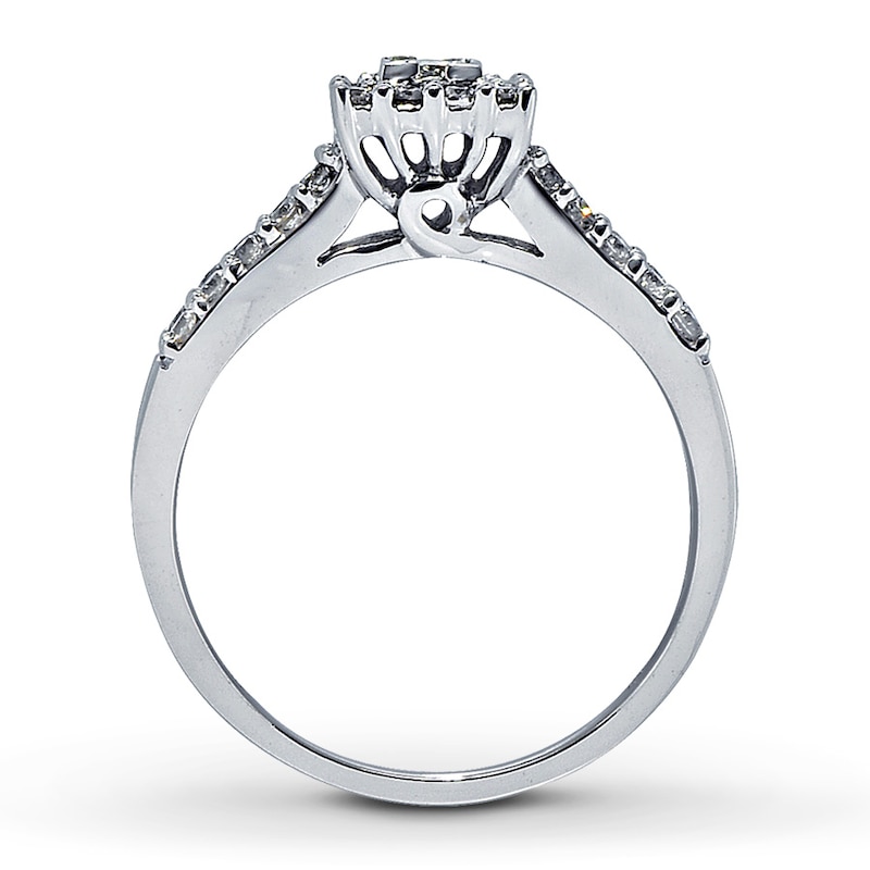 Previously Owned Promise Ring 1/2 ct tw Diamonds 14K White Gold