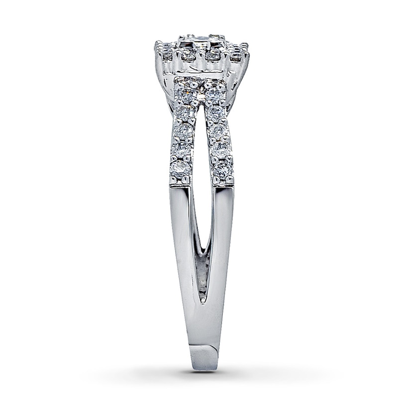 Previously Owned Promise Ring 1/2 ct tw Diamonds 14K White Gold