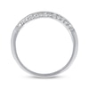 Previously Owned Wedding Band 1/8 ct tw Round-cut Diamonds 14K White Gold