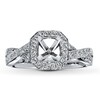 Thumbnail Image 1 of Previously Owned Diamond Ring Setting 3/8 ct tw Round 14K White Gold