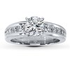 Thumbnail Image 3 of Previously Owned Diamond Ring Setting 1 ct tw Princess 14K White Gold