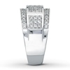 Previously Owned Men's Ring 1 ct tw Round-cut Diamonds 10K White Gold