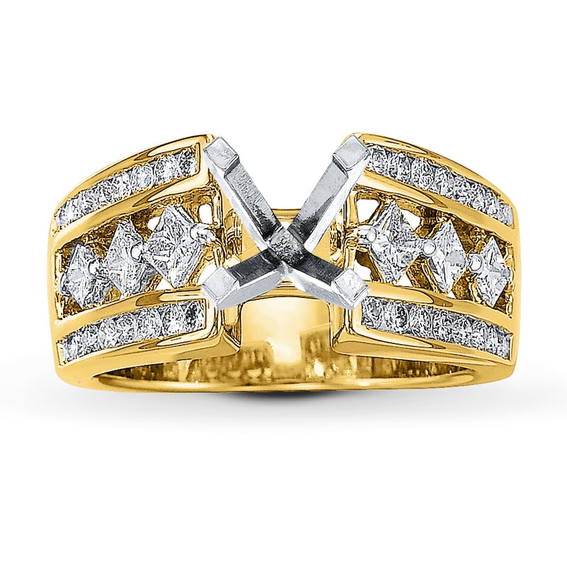 Main Image 1 of Previously Owned Diamond Ring Setting 1 ct tw Diamonds 14K Yellow Gold