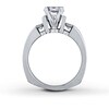 Thumbnail Image 2 of Previously Owned Diamond Engagement Ring Setting 3/8 ct tw Round 18K White Gold