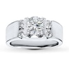 Thumbnail Image 3 of Previously Owned Diamond Engagement Ring Setting 3/8 ct tw Round 18K White Gold