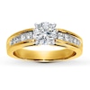 Thumbnail Image 2 of Previously Owned Diamond Ring Setting 1/2 ct tw 14K Yellow Gold