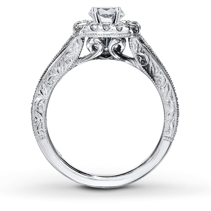 Previously Owned Diamond Ring Setting 1/2 ct tw 14K White Gold