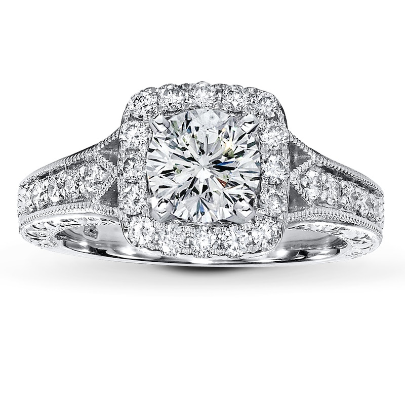 Previously Owned Diamond Ring Setting 1/2 ct tw 14K White Gold