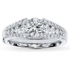 Thumbnail Image 3 of Previously Owned Diamond Ring Setting 3/4 ct tw Round-cut 14K White Gold