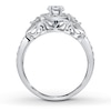 Thumbnail Image 2 of Previously Owned Diamond Ring Setting 1/2 ct tw Round 14K White Gold