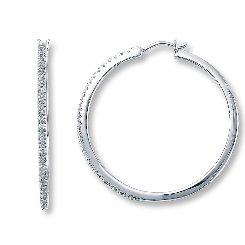 Main Image 1 of Previously Owned Earrings 1/4 ct tw Diamonds Sterling Silver
