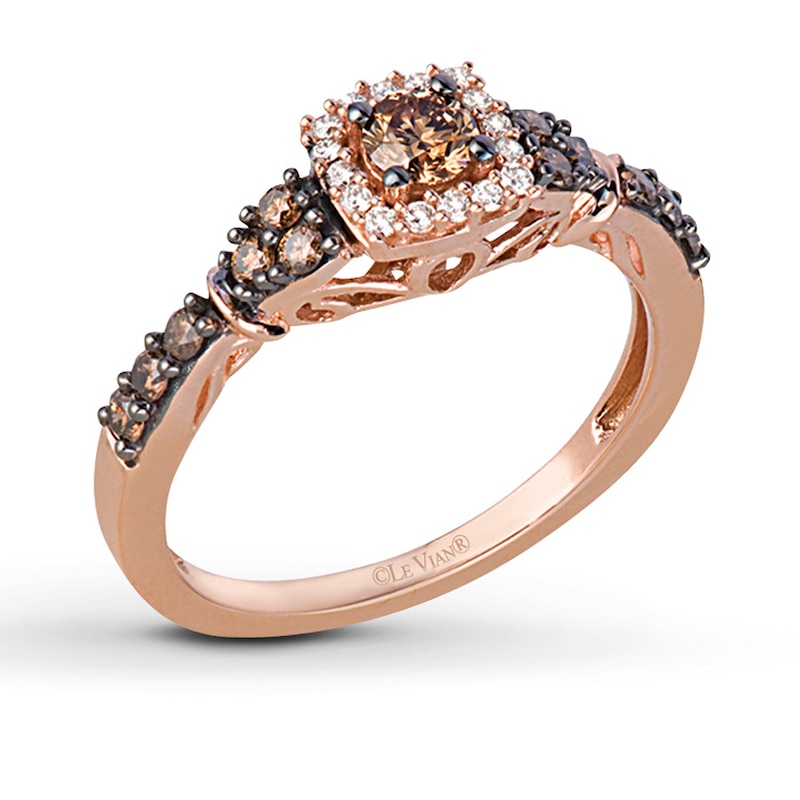 Main Image 1 of Previously Owned Le Vian Diamond Ring 1/2 ct tw 14K Rose Gold