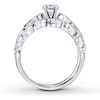 Thumbnail Image 2 of Previously Owned Diamond Ring Setting Set 3/4 ct tw Round 14K White Gold