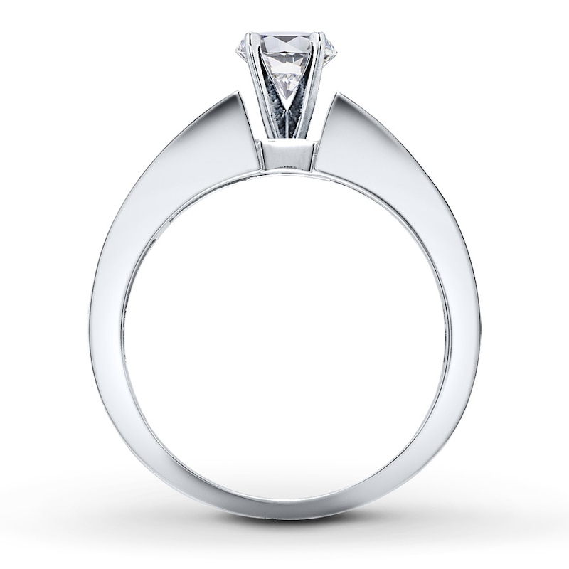 Main Image 2 of Previously Owned Now + Forever Diamond Ring Setting 5/8 ct tw Princess-cut 14K White Gold