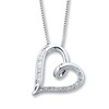 Thumbnail Image 1 of Previously Owned Diamond Necklace 1/10 ct tw Sterling Silver 18"
