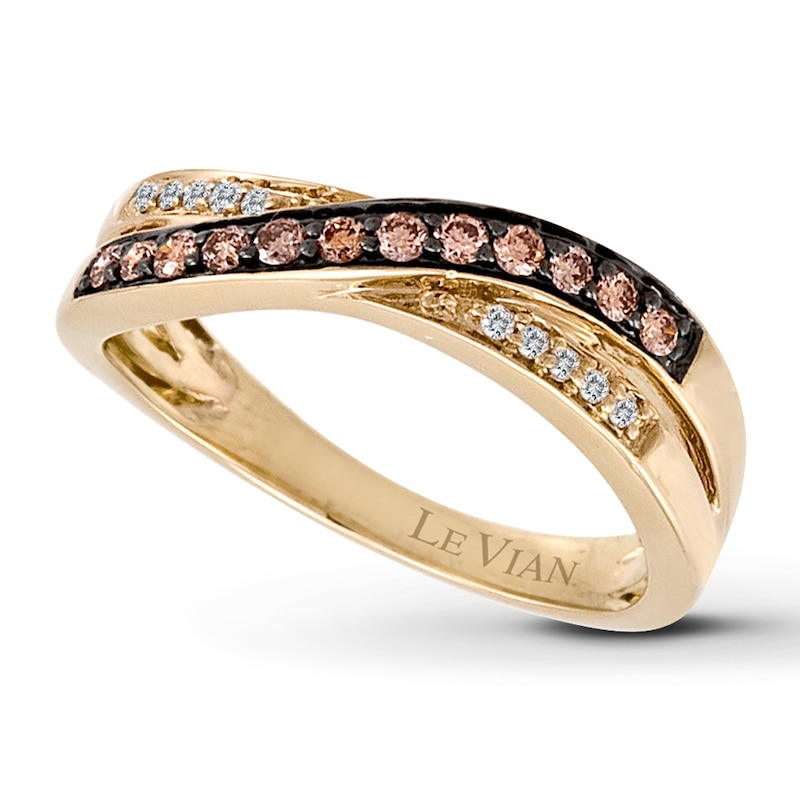 Main Image 1 of Previously Owned Le Vian Diamond Ring 1/4 ct tw Round-cut 14K Honey Gold