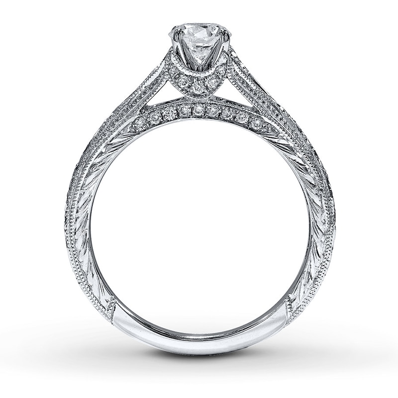 Main Image 2 of Previously Owned Neil Lane Ring Setting 1/8 ct tw Diamonds 14K White Gold