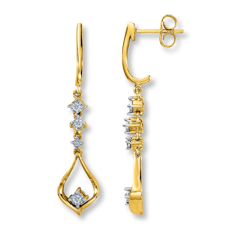 Previously Owned Diamond Earrings 1/ ct tw 10K Gold