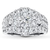 Thumbnail Image 3 of Previously Owned Diamond Ring Setting 2 ct tw Round/Baguette 14K White Gold