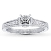 Thumbnail Image 1 of Previously Owned Diamond Ring Setting 1/4 ct tw Round-cut 14K White Gold