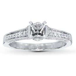 Previously Owned Diamond Ring Setting 1/4 ct tw Round-cut 14K White Gold