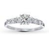 Thumbnail Image 3 of Previously Owned Diamond Ring Setting 3/8 ct tw Round-cut Platinum