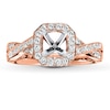 Thumbnail Image 1 of Previously Owned Diamond Ring Setting 3/8 ct tw Round-cut 14K Rose Gold
