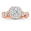 Thumbnail Image 3 of Previously Owned Diamond Ring Setting 3/8 ct tw Round-cut 14K Rose Gold