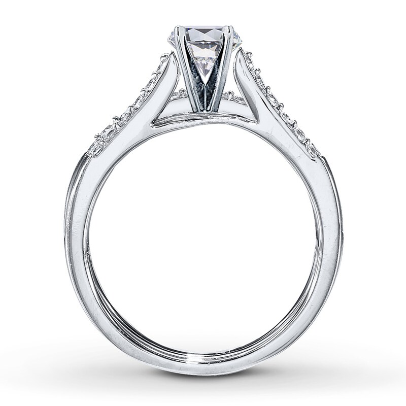 Main Image 2 of Previously Owned Diamond Bridal Setting 1/3 ct tw Round-Cut 14K White Gold