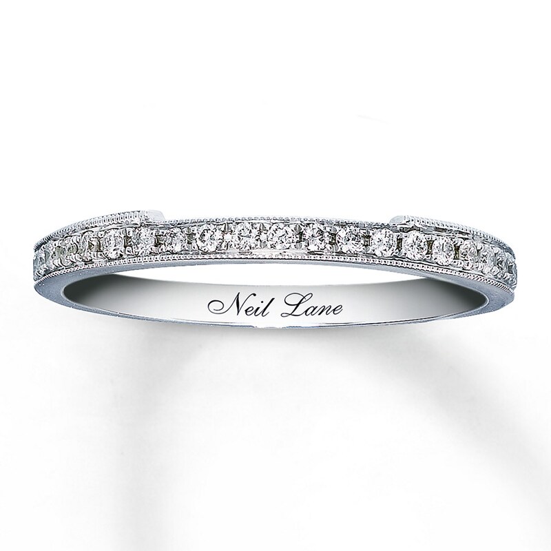 Main Image 1 of Previously Owned Neil Lane Wedding Band 1/5 ct tw Diamonds 14K White Gold