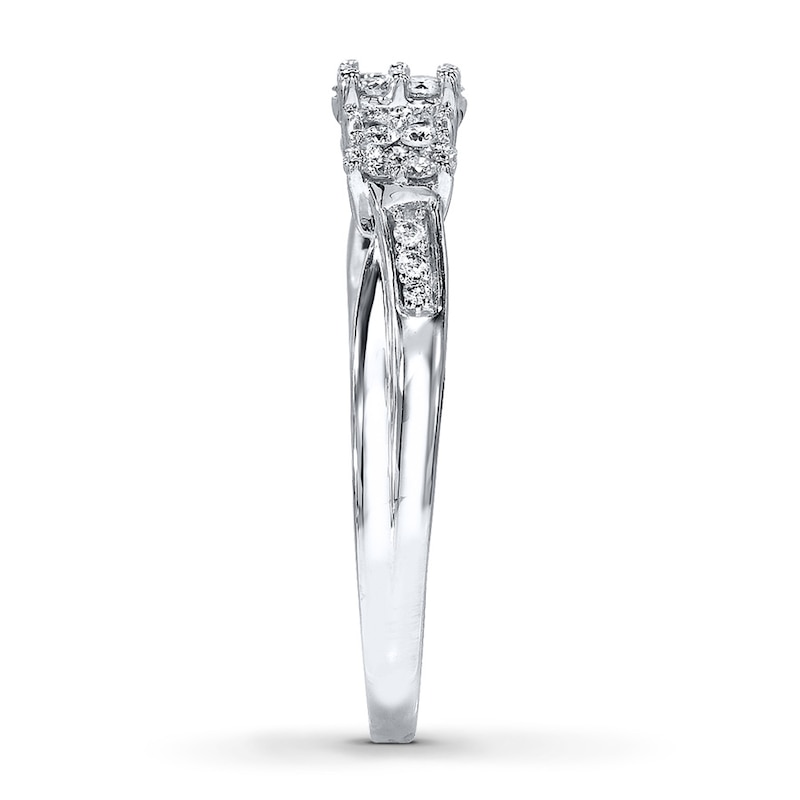 Main Image 3 of Previously Owned Diamond Ring 1/3 ct tw 10K White Gold