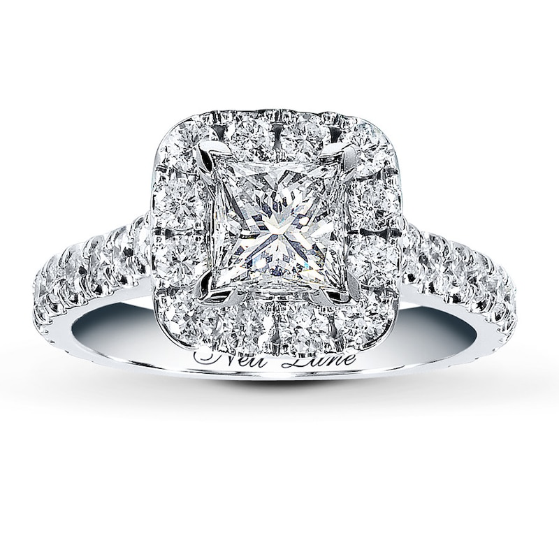 Main Image 3 of Previously Owned Neil Lane Ring Setting 1 ct tw Diamonds 14K White Gold