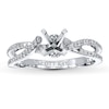 Thumbnail Image 1 of Previously Owned Scott Kay Ring Setting 1/8 ct tw Diamonds 14K White Gold