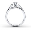 Thumbnail Image 2 of Previously Owned Scott Kay Ring Setting 1/8 ct tw Diamonds 14K White Gold