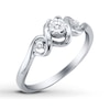 Previously Owned Diamond Promise Ring 1/15 ct tw Sterling Silver